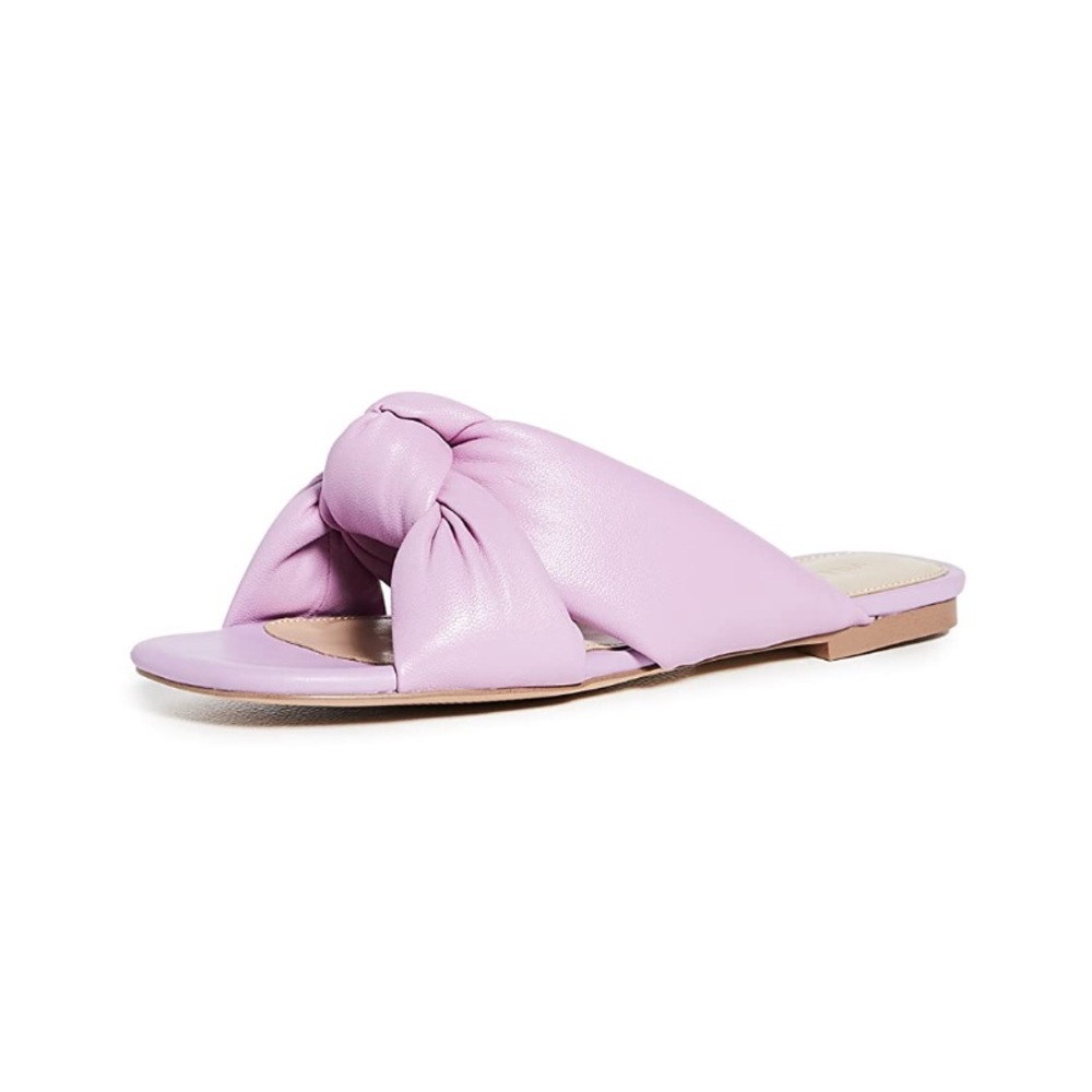 Villa Rouge Maddox Lilac Puffy Ruched Sandals